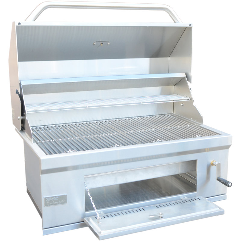 Kokomo Grills 32" BBQ Grill BuiltIn Charcoal Grill Wayfair